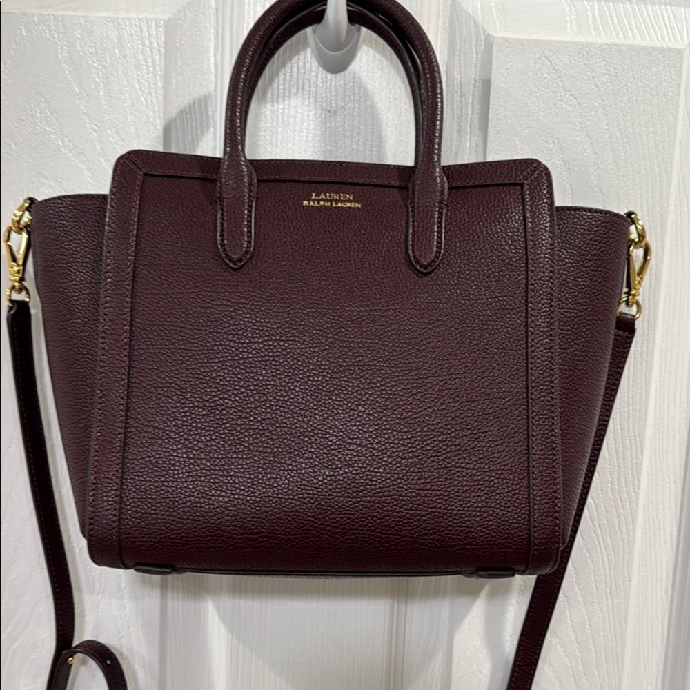Lauren Ralph Lauren Deep Brown Satchel